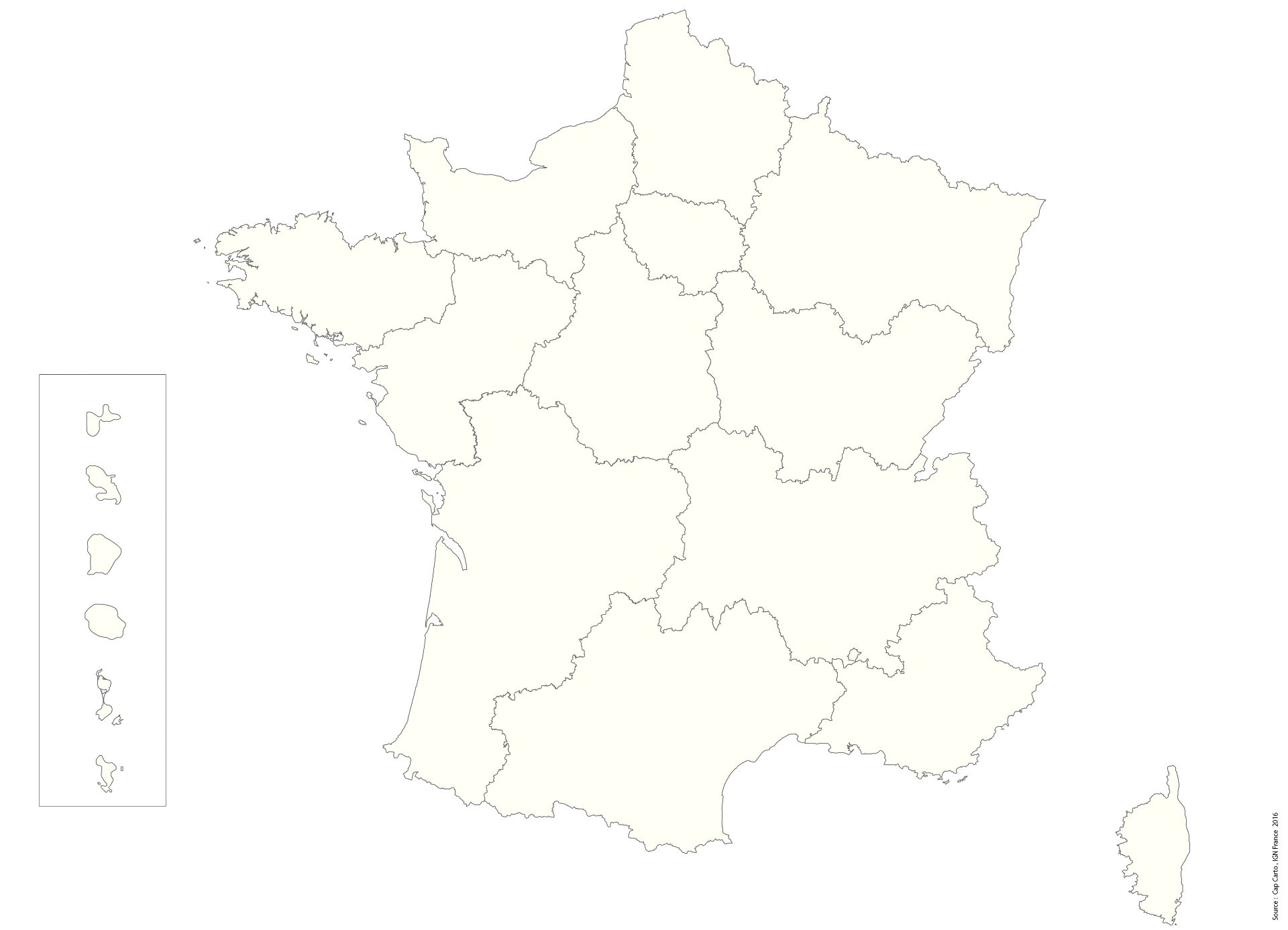 Carte des Régions